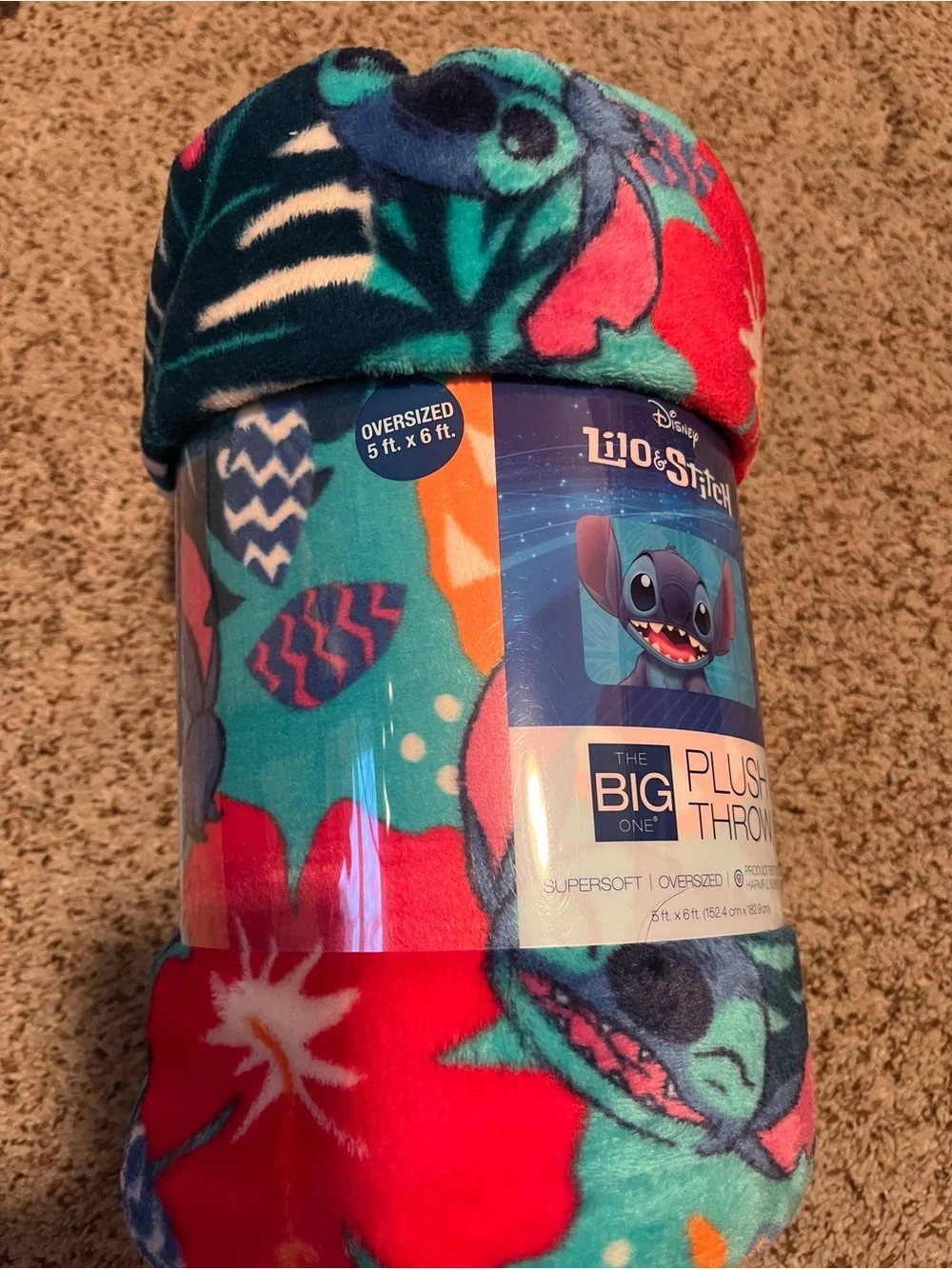 Disney Lilo & Stitch Plush Throw NWT